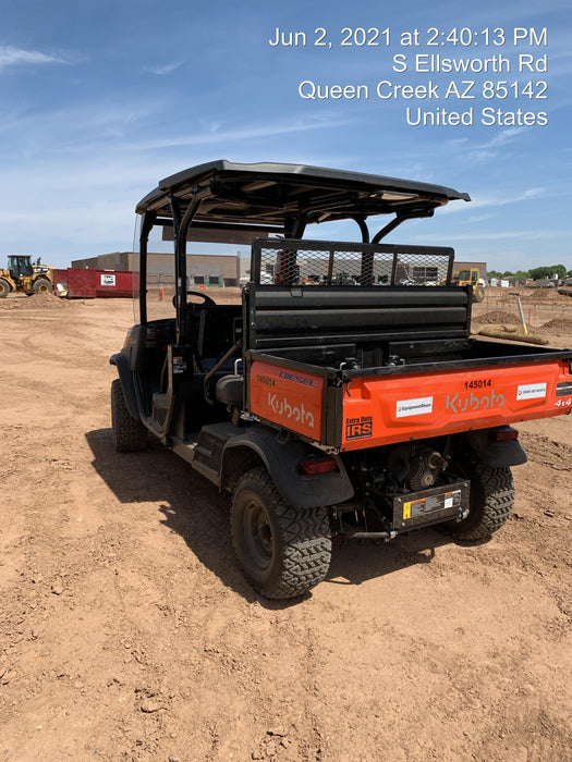 2022 Kubota RTV-X1140W-H Plastic Canopy, Windshield Acrylic Clear, LED Strobe Light, Wire Harness Kit, Back up Alarm