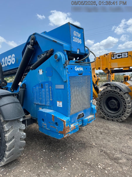 2018 Genie GTH-1056 Genie GTH-1056 w/ROPS, Work Lights, Solid Tires, RH Cab Mesh, Beacon, 60" Carriage and Forks