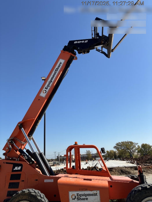 2020 Skytrak 8042 74 Hp, FF Tires, Work Lights, Beacon, Aux Hydraulics, Back up Alarm, Lifting Eye, ES Decals