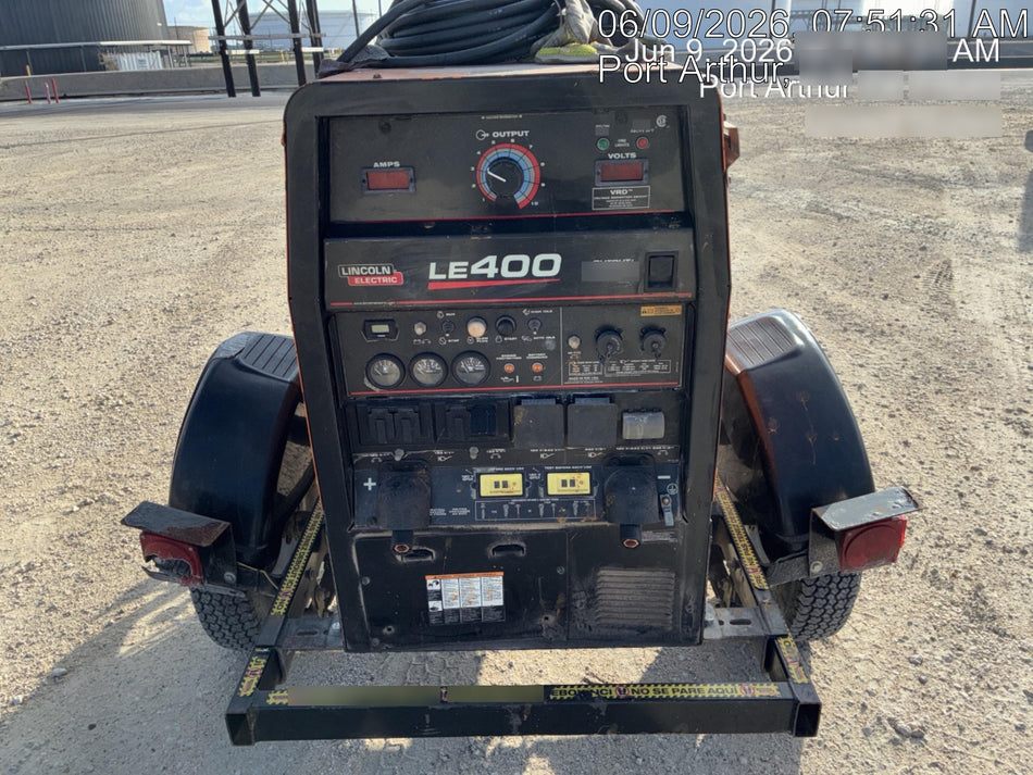 2022 Lincoln Electric LE400 Kubota V1505, Trlr, Cable Rack, Light Kit, ES Decals, T3