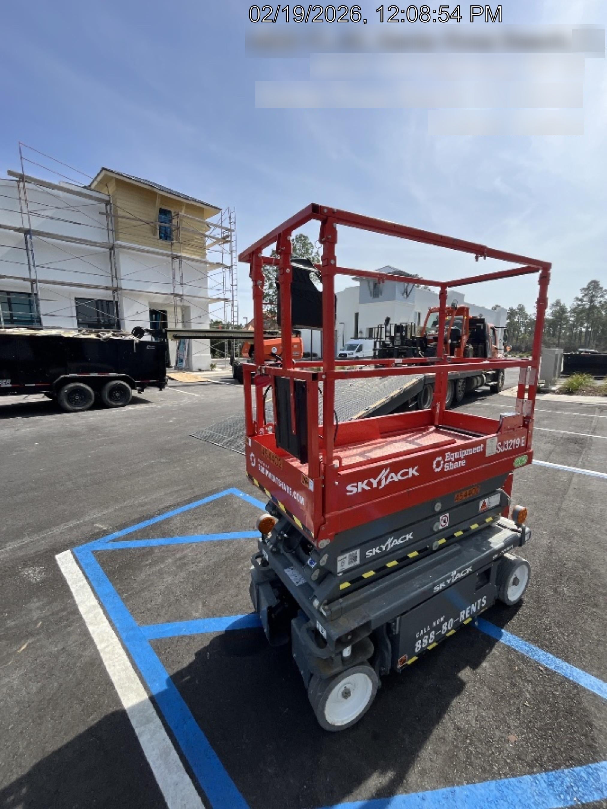 2024 Skyjack SJ3219 Electric Drive, Sld NM Tires, DBcns, RFRails, Power to Platform, T3 + Access Control