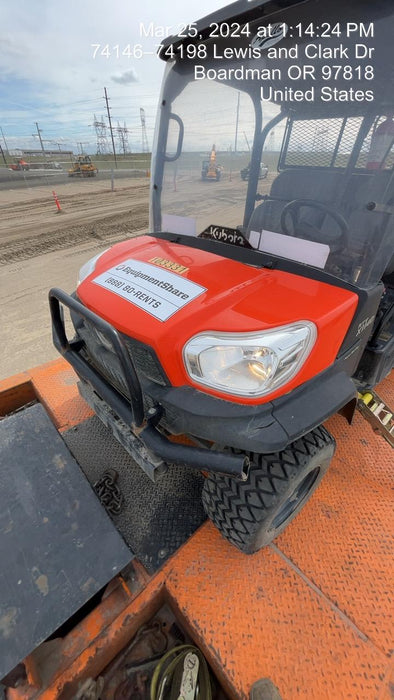 Kubota RTV-X1140W-H 4WD, LED Strobe, Windshield Acrylic Clear, Plastic Canopy, Wire Harness Kit, Backup Alarm