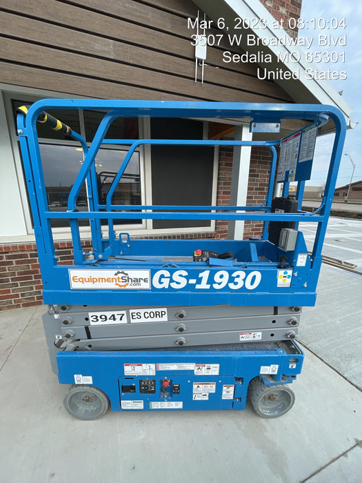 2017 Genie GS-1930 Genie 1930 Scissor Lift