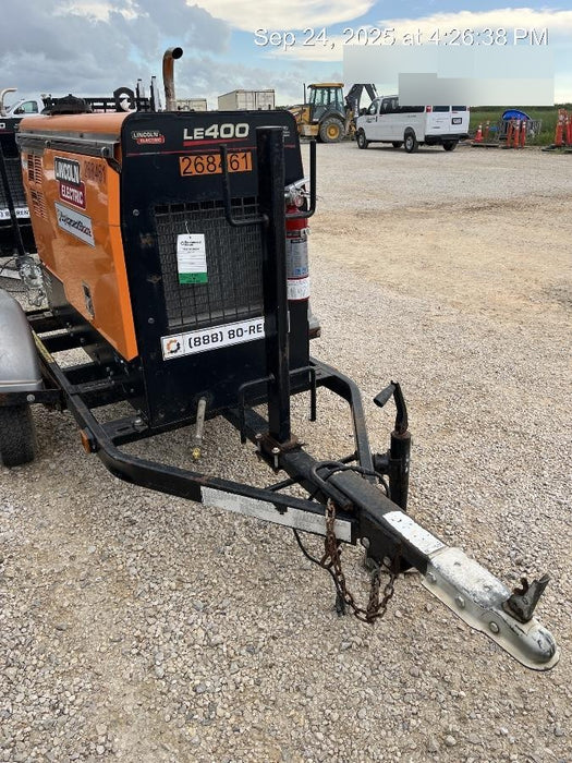 2022 Lincoln Electric LE400 Kubota V1505, Trlr, Cable Rack, Light Kit, ES Decals, T3