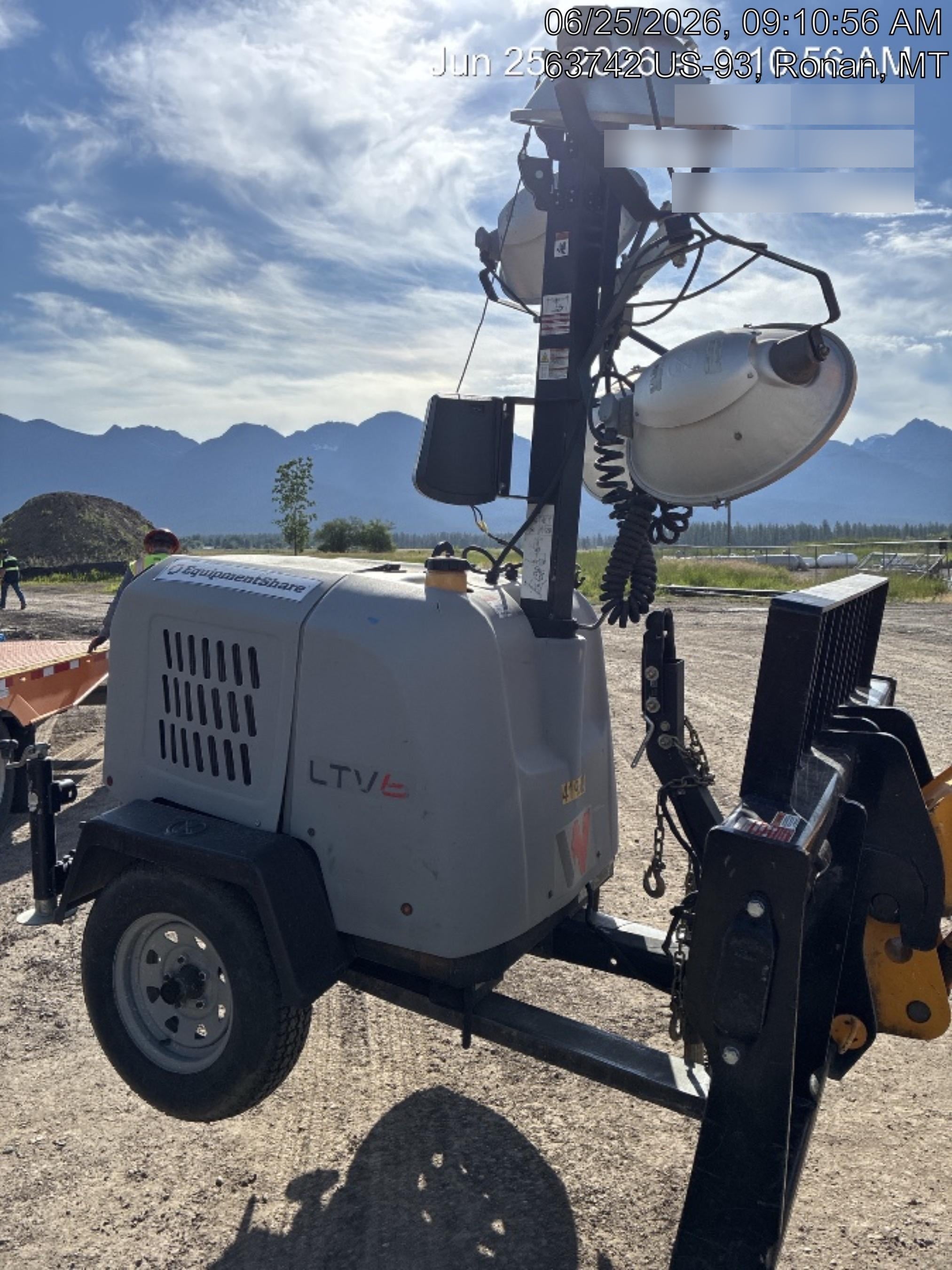 Wacker Neuson LTV6K-MH Power mast, 1100W MH, Fuel Sensors, Wiring Harness