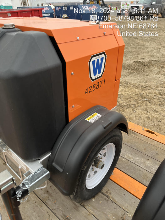 2024 Wanco WLTT-4MM4K Diesel, Deep Sea Controller, Shore Power Plug, Auto Start, (4) 350W LED Floodlights, 4kW Generator, 60 Gal Fuel Tank, 2" Ball, T3