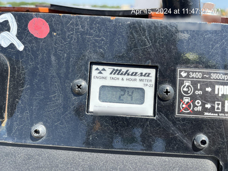 2023 Multiquip MV308GH Honda GX270, 18" Plate, Tachometer