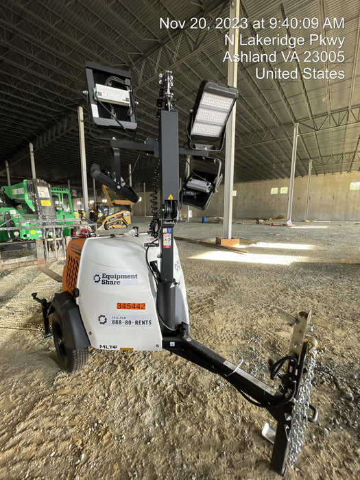 2023 Generac MLT2 Diesel, Flex Switch 120V Input, Powerzone Controller, (4) 320W LED Lights, 4kW Generator, 39.9 Gal Fuel Tank, 2" Ball, T3