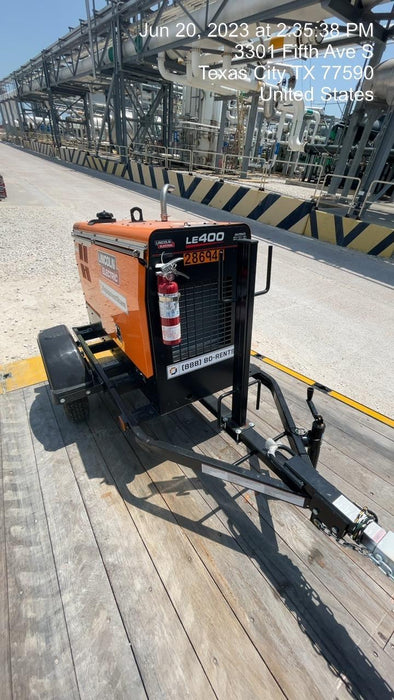 2022 Lincoln Electric LE400 Kubota V1505, Trlr, Cable Rack, Light Kit, ES Decals, T3