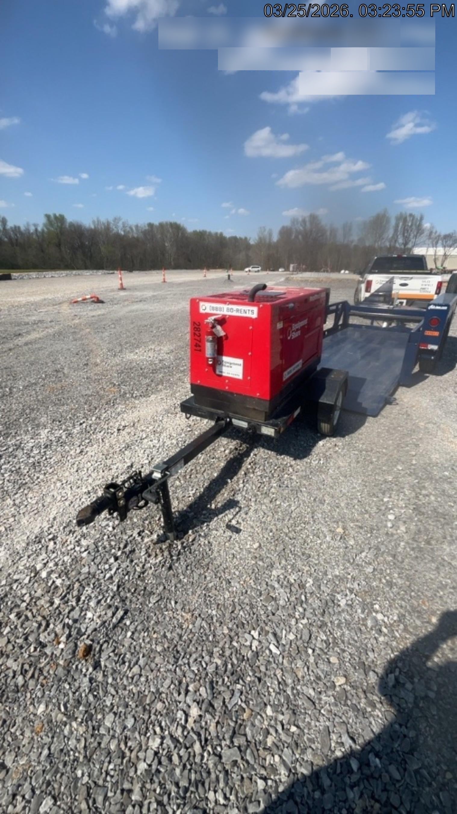 2022 Shindaiwa DGW400MDL Kubota D902 Engine, 23 HP, Dual Op Welder, Wire, Arc, Droop Stick, Tig, and CC Stick Functionality, Simulphase, 3 Phase and 1 Phase Gen Output, Single Axle NB Trlr, Slr Trckl Chrg 12V 12W, Fire Ext