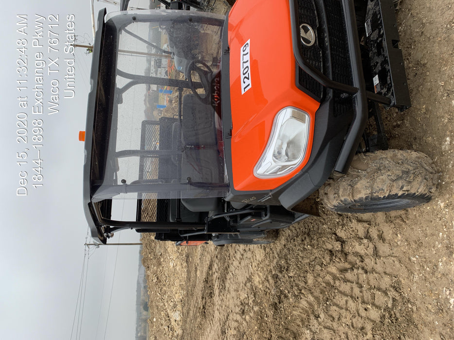 Kubota RTV-X1140WL-A 4WD, LED Strobe, Windshield Acrylic Clear, Plastic Canopy, Wire Harness Kit, Backup Alarm, Bed Liner