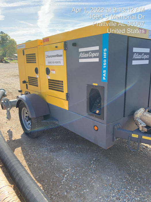 2020 ATLAS COPCO PAS 150 HF CS Enclosed