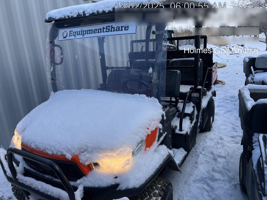 2021 Kubota RTV-X1140W-H Plastic Canopy, Windshield Acrylic Clear, LED Strobe Light, Wire Harness Kit, Back up Alarm