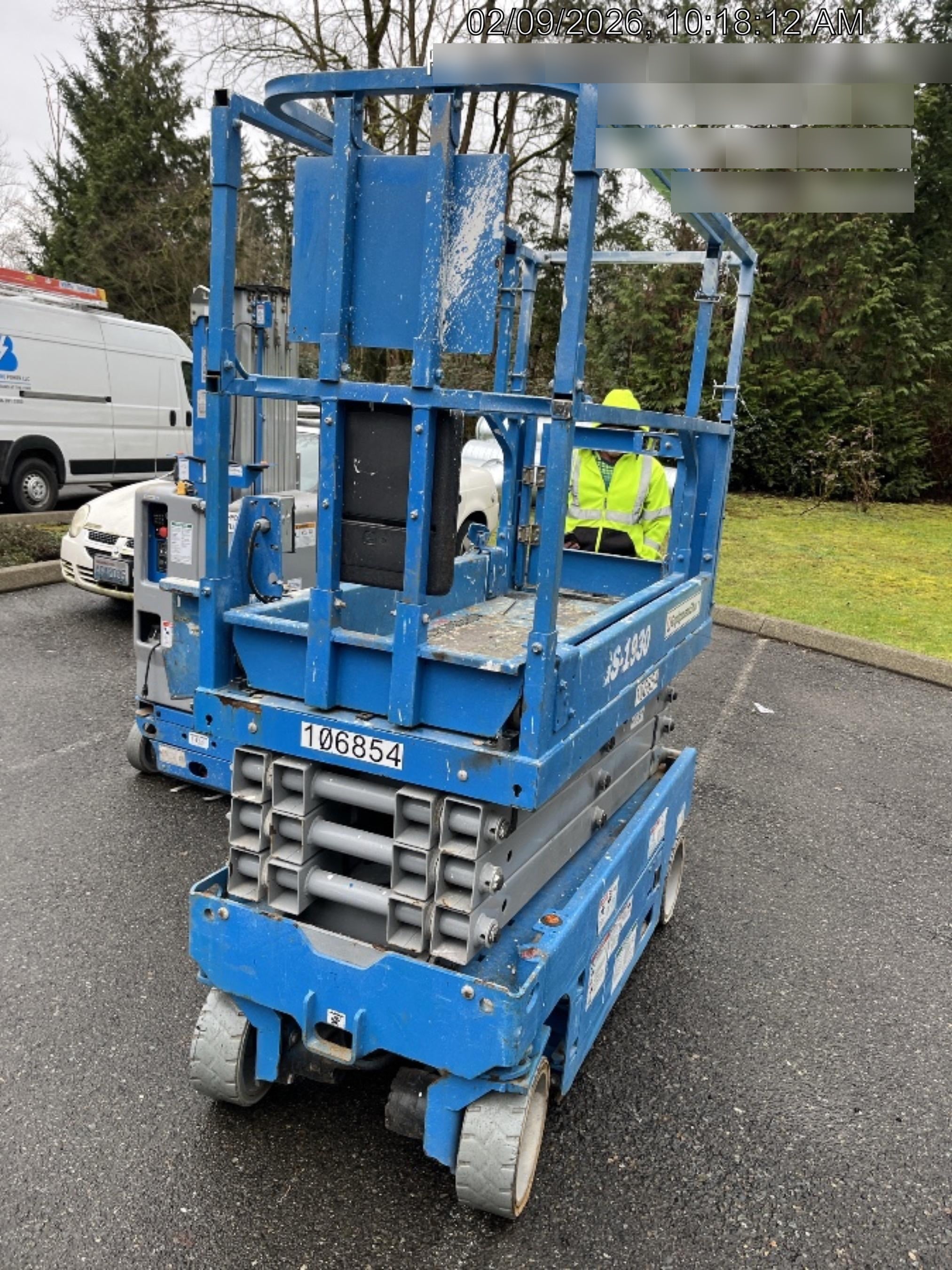 2020 Genie GS-1930 Solid Non Marking Tires, Beacon, Folding rails with half height swing gate, 800W Inverter
