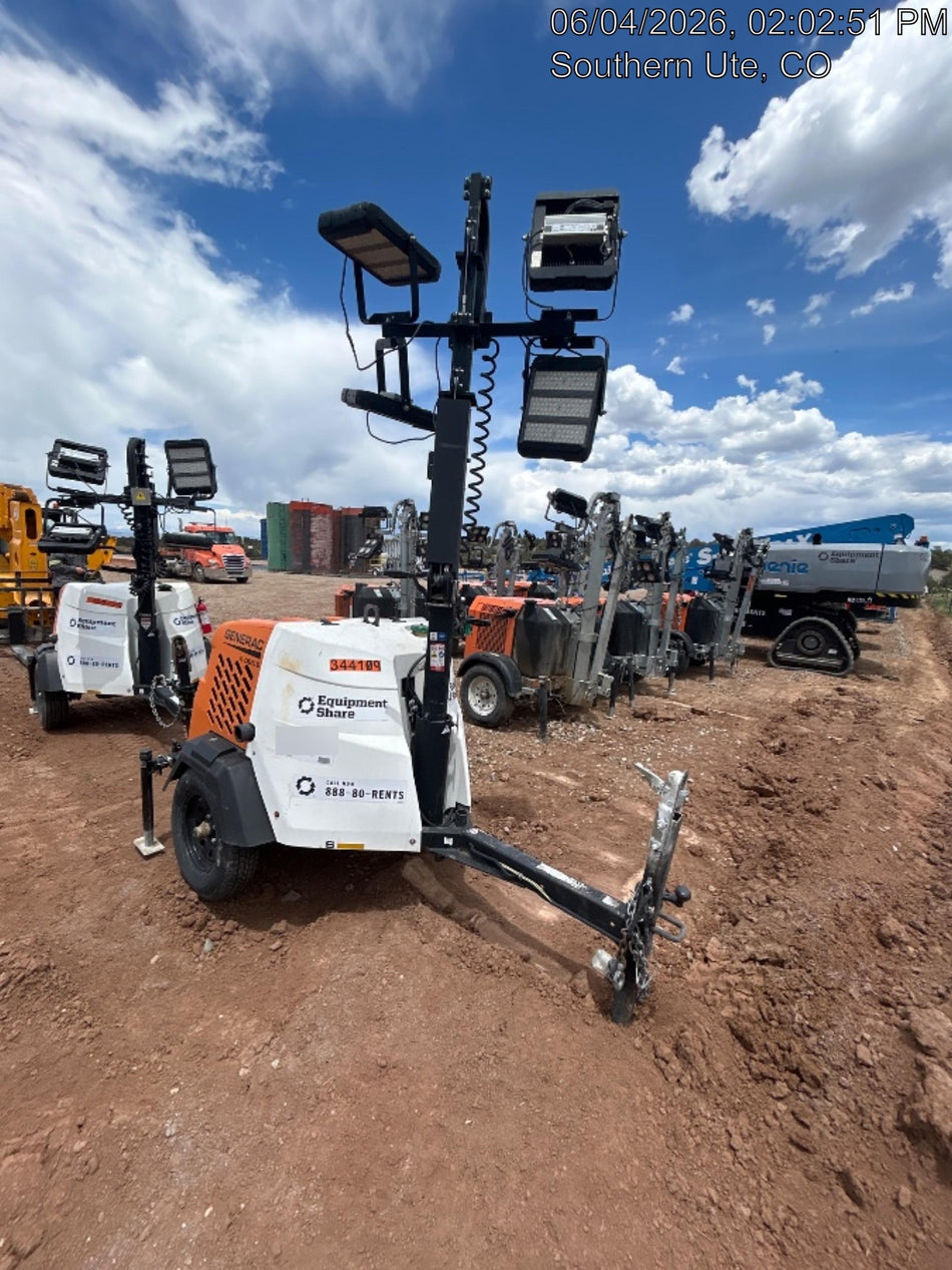 2023 Generac MLT2 Diesel, Flex Switch 120V Input, Powerzone Controller, (4) 320W LED Lights, 4kW Generator, 39.9 Gal Fuel Tank, 2" Ball, T3