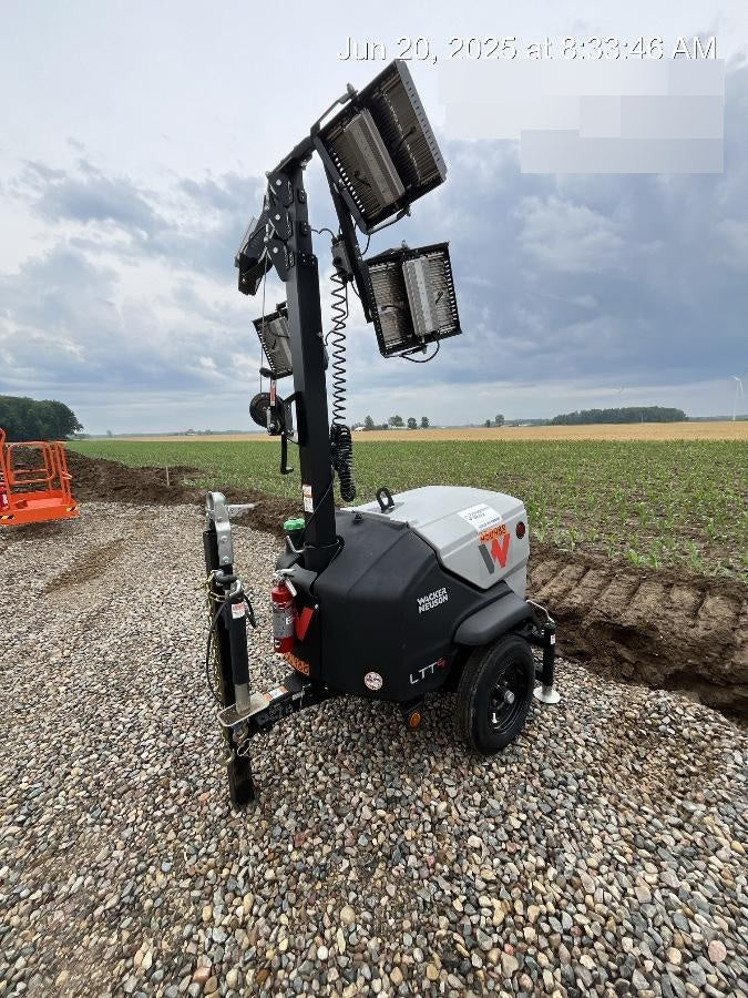 2024 Wacker Neuson LTT4 Diesel, Kohler KDW702, Deep Sea Controller, Auto Start, LED 320W, Bypass Outlet, T3