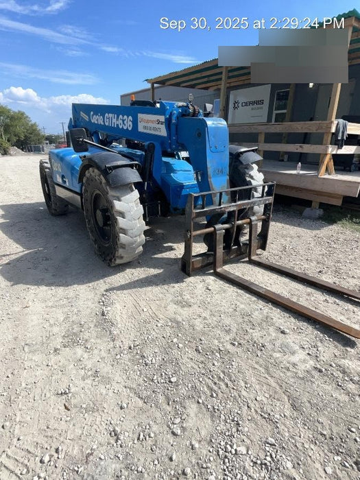 2018 Genie GTH-636 Genie GTH-636 w/Open ROPS, Work Lights, Solid Tires, RH Cab Mesh, Beacon, 48" Carriage and Forks