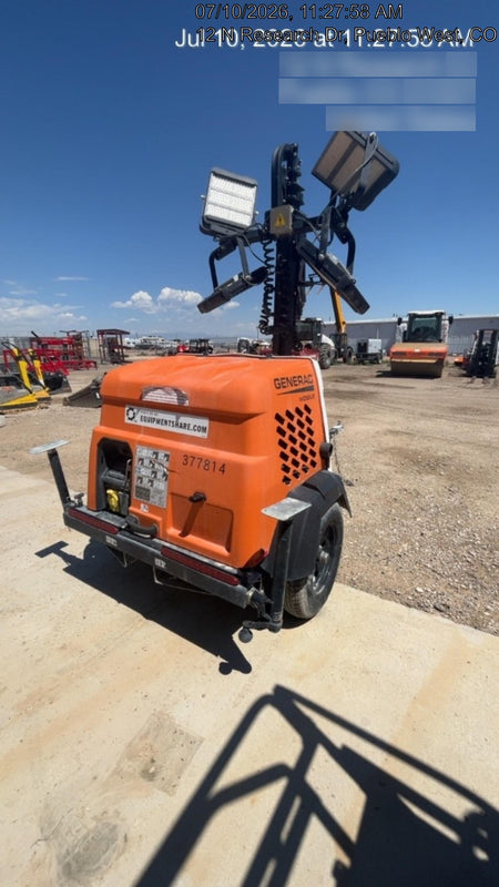 2023 Generac MLT2 Diesel, Flex Switch 120V Input, Powerzone Controller, 
(4) 320W LED Lights, 4kW Generator, 39.9 Gal Fuel Tank, 2" Ball, T3