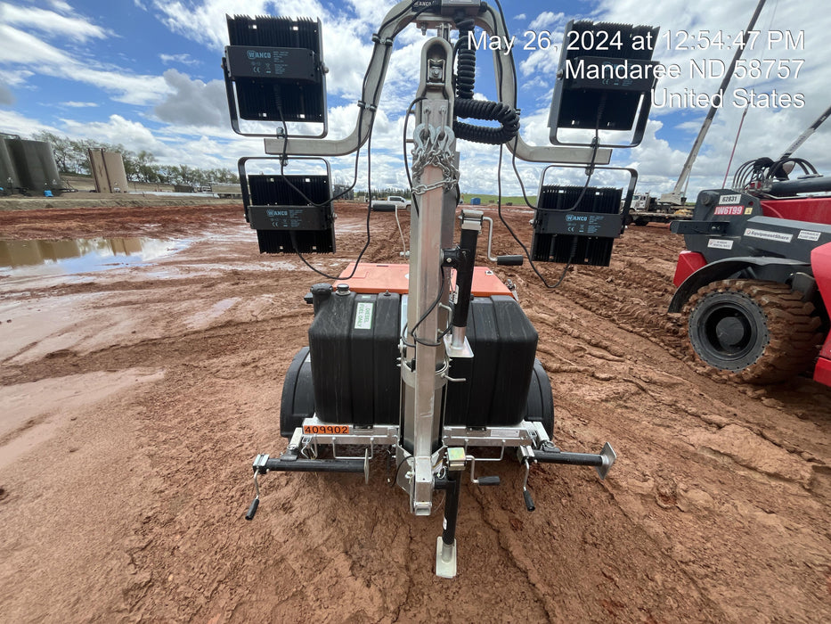 2024 Wanco WLTT-4MM4K Diesel, Deep Sea Controller, Shore Power Plug, Auto Start, (4) 350W LED Floodlights, 4kW Generator, 60 Gal Fuel Tank, 2" Ball, T3