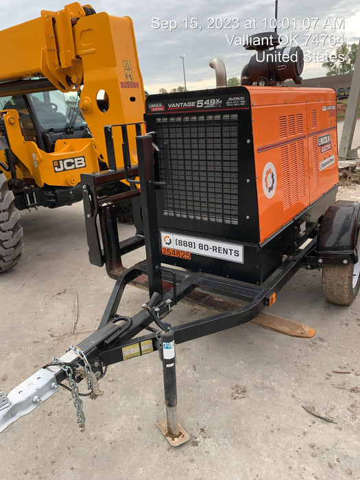 2022 Lincoln Electric Vantage 549X Crosslink Technology, Trailer Mounted, ES Decals, T3