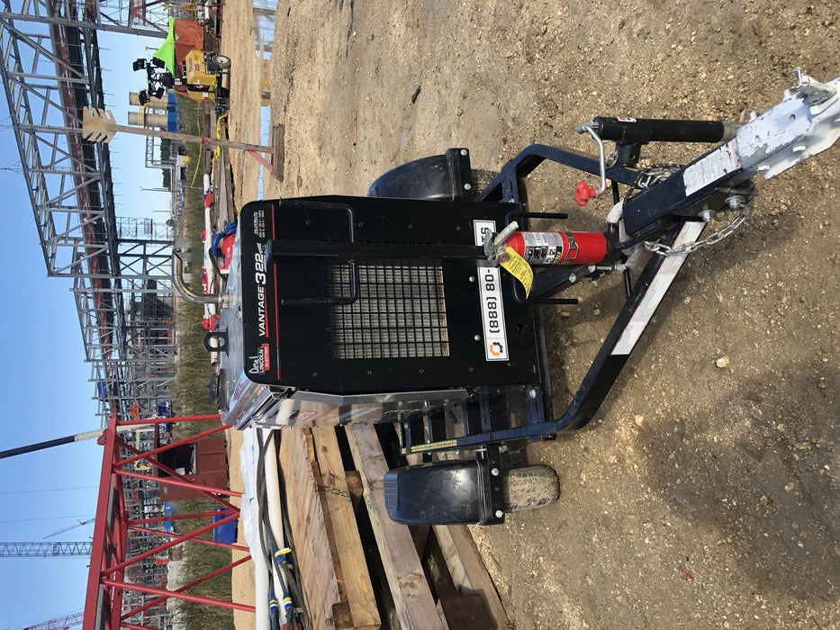 2019 Lincoln Electric Vantage 322 Welder Ready-Pak 3, Two wheel trailer, Fender and Light kit, Cable Rack