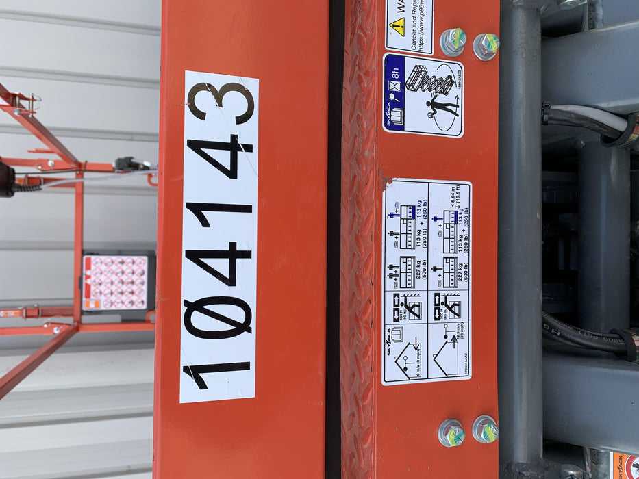 2020 Skyjack SJIII-3226 Solid NM Tires, Half height spring hinged entry gate, Dual Beacons