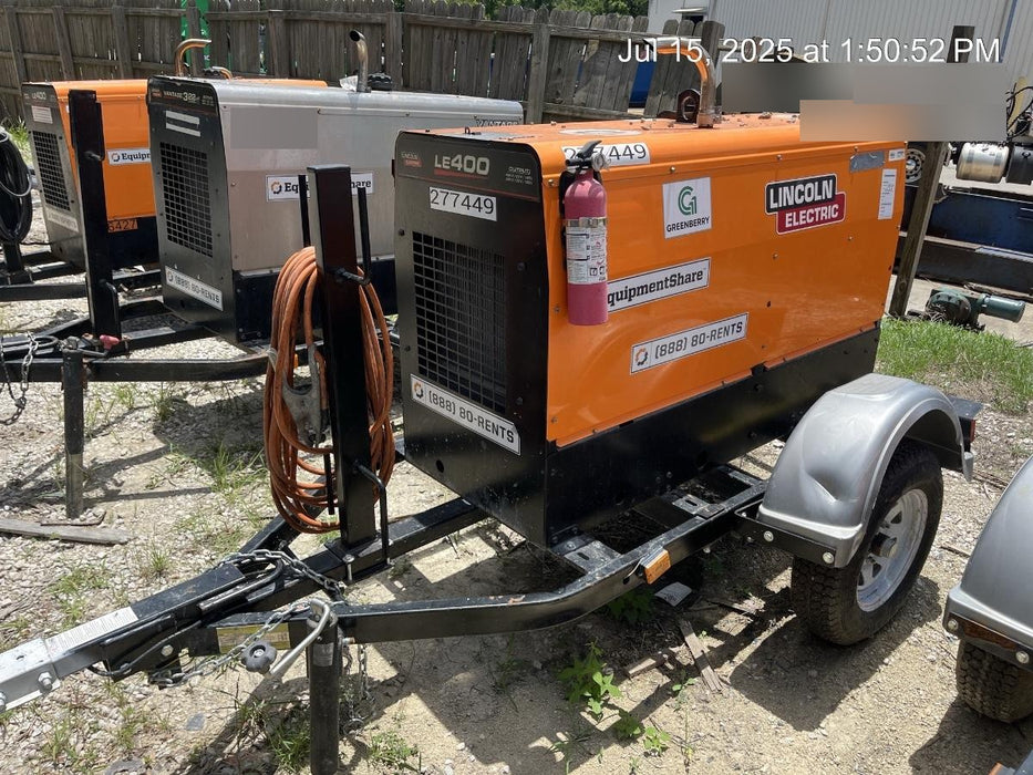 2022 Lincoln Electric LE400 Kubota V1505, Trlr, Cable Rack, Light Kit, ES Decals, T3