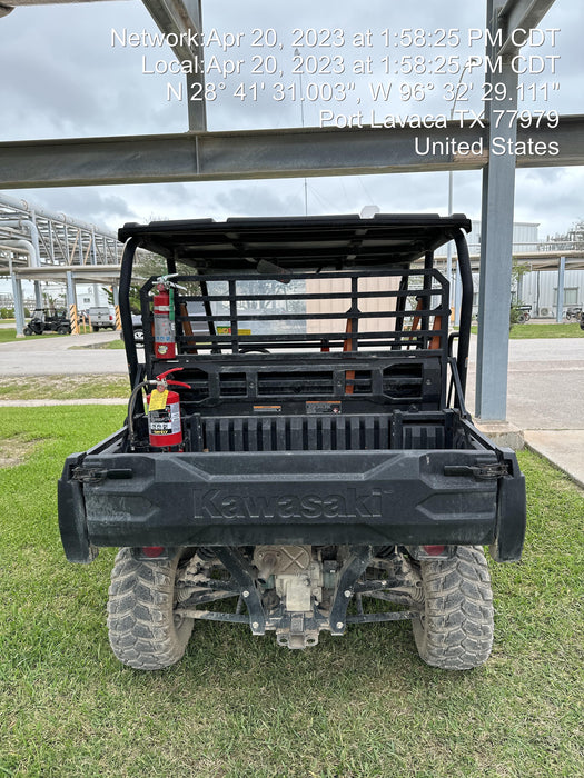 2022 Kawasaki Mule PRO-DXT Standard Options, Backup Alarm, Beacon, Plastic Hard Top, Poly Windshield, Horn Kit