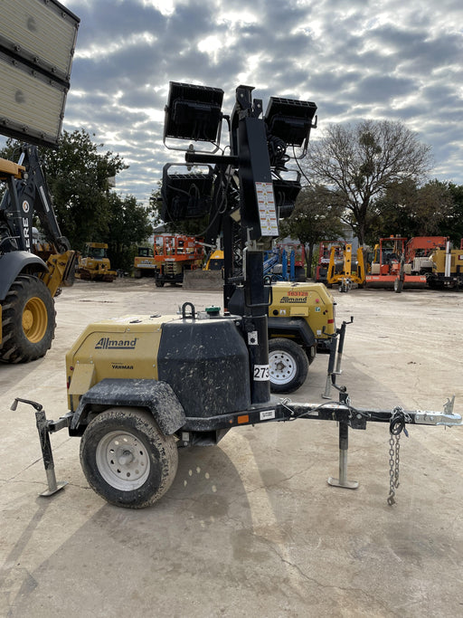 2022 Allmand NLV3GR (4) LED Light Fixture 350W, 23' Vertical Mast, 3kW Prime, Towable, ES Decals, T3