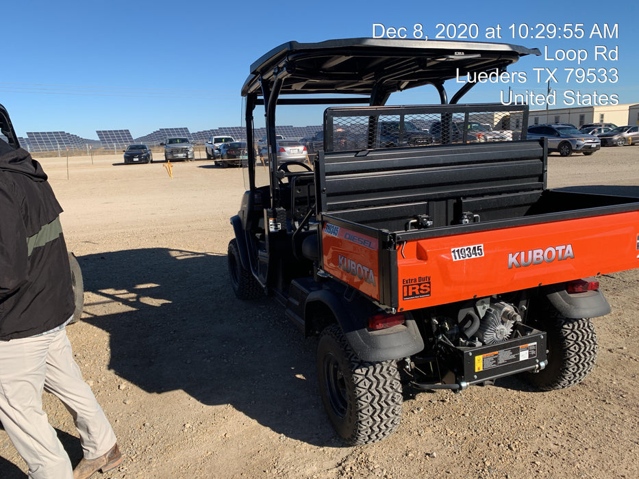 Kubota RTV-X1140W-H Canopy, 4-Seater, Diesel, Windshield Acrylic Clear, LED Strobe, Backup Alarm