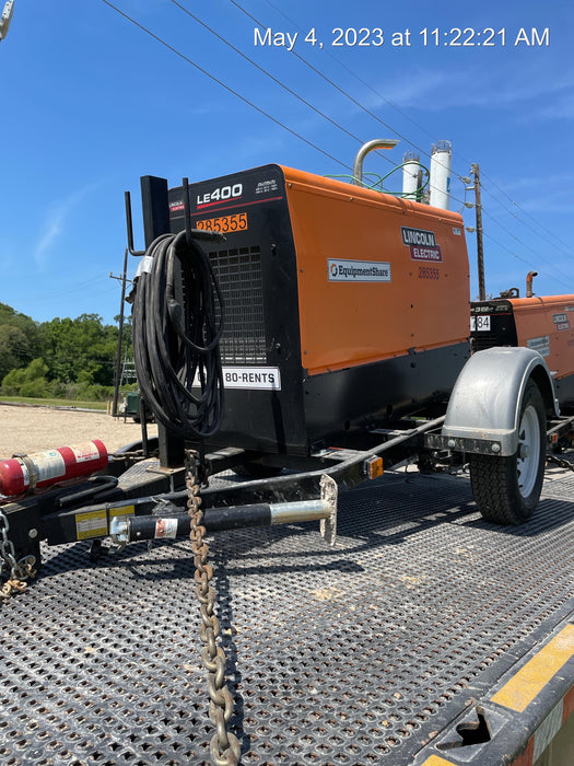 2022 Lincoln Electric LE400 Kubota V1505, Trlr, Cable Rack, Light Kit, ES Decals, T3