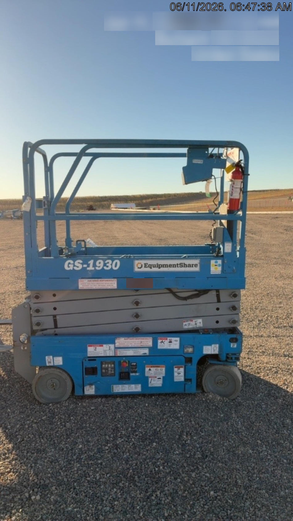 2019 Genie GS-1930 Half Height Swing Gate, 800W Inverter