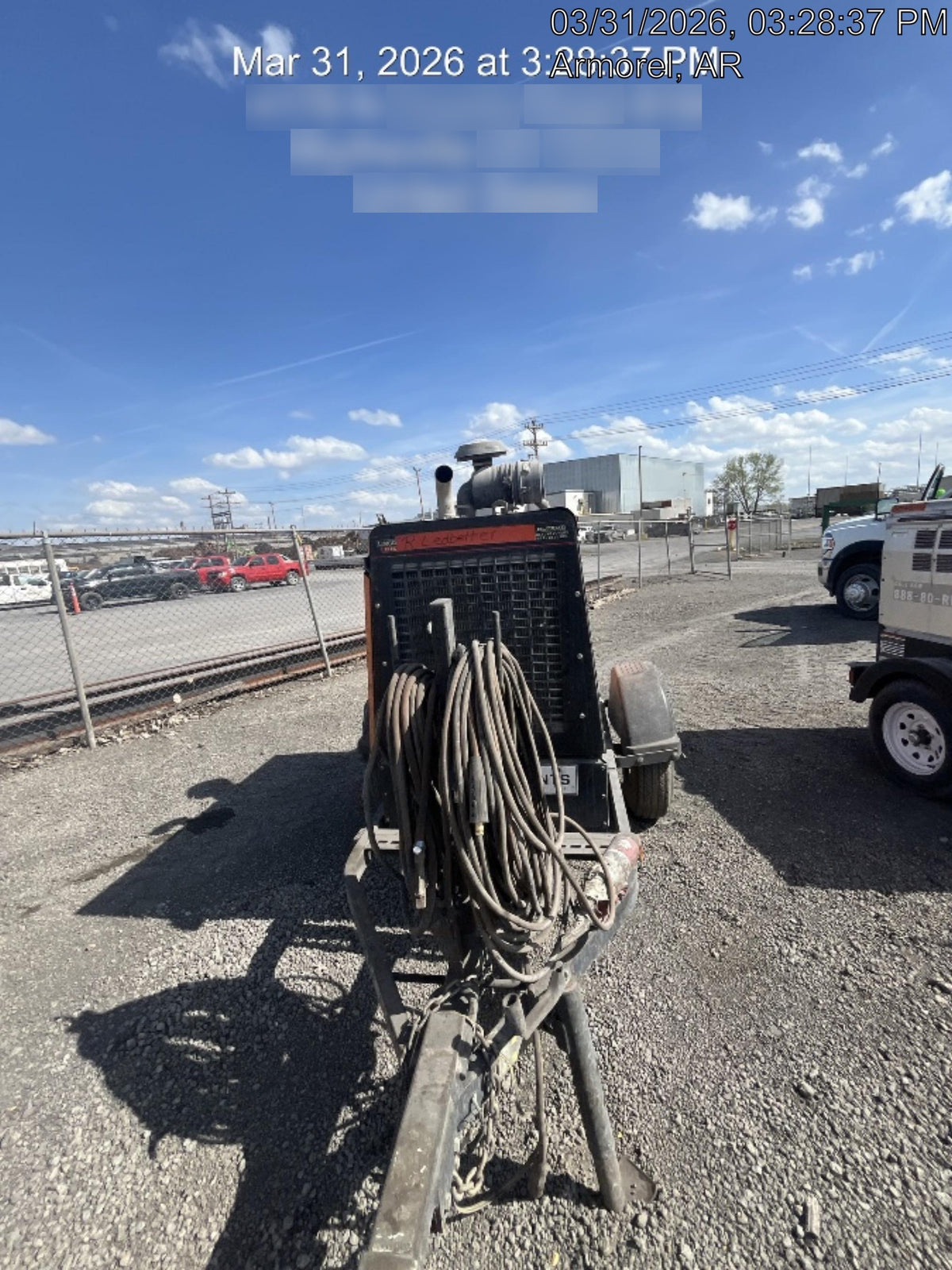 2021 Lincoln Electric Vantage 549X Ready Pak 3, ORANGE (includes trailer, cable rack, fender light kit)
