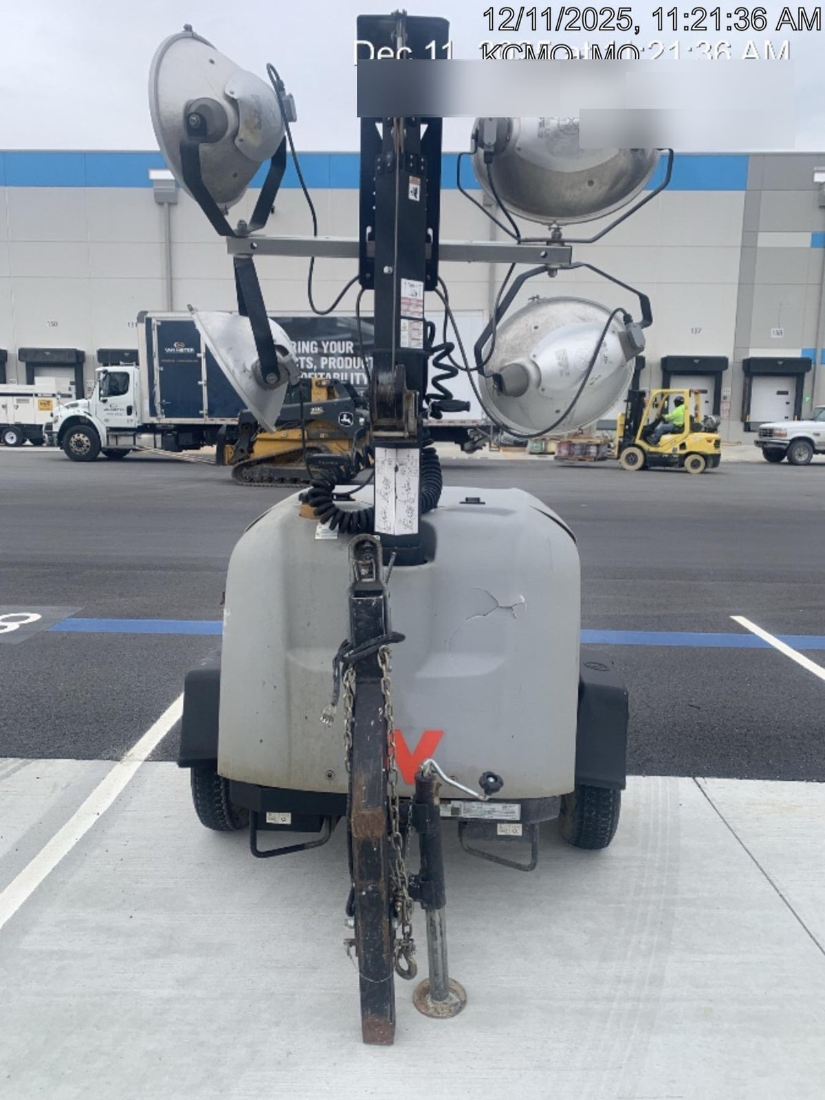 2019 Wacker Neuson LTV6L-MH Wacker Neuson LTV6L Mobile Light Tower w/Fuel Level Sensor Installed