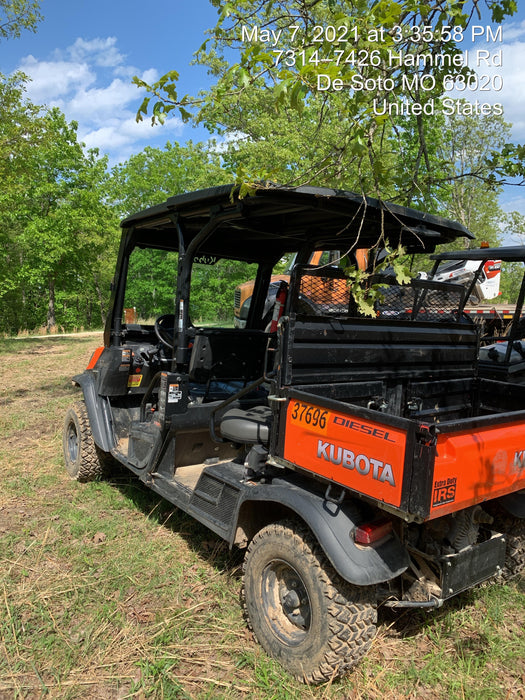 2019 Kubota RTV-X1140W-H 4wd Utility Cart, LED Strobe, Windshield Tempered Glass, Plastic Canopy, Wire Harness Kit, Backup Alarm