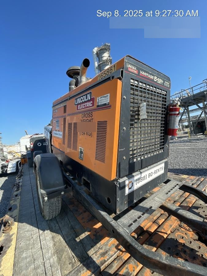 2021 Lincoln Electric Vantage 549X Ready Pak 3, ORANGE (includes trailer, cable rack, fender light kit)