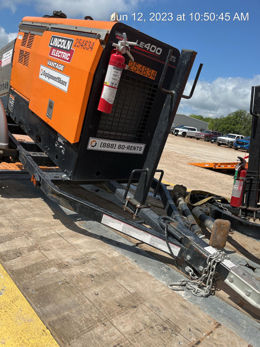 2021 Lincoln Electric Vantage 322 Vantage 322 Ready Pak 3 w/ Decals, ORANGE (includes trailer, cable rack, fender light kit) NO Telematics