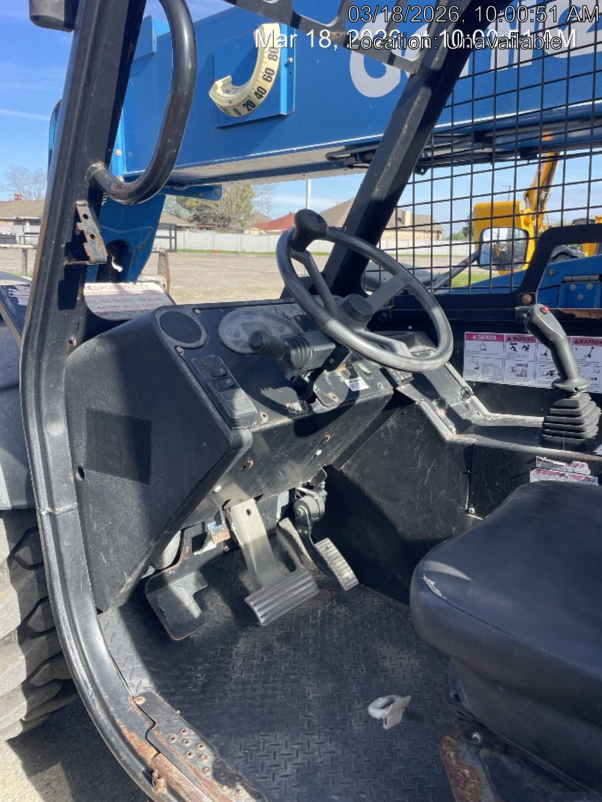 2017 Genie GTH-844 Genie GTH-844, Solid Tires, 60" carriage/forks, Open ROPS, Work Lights
