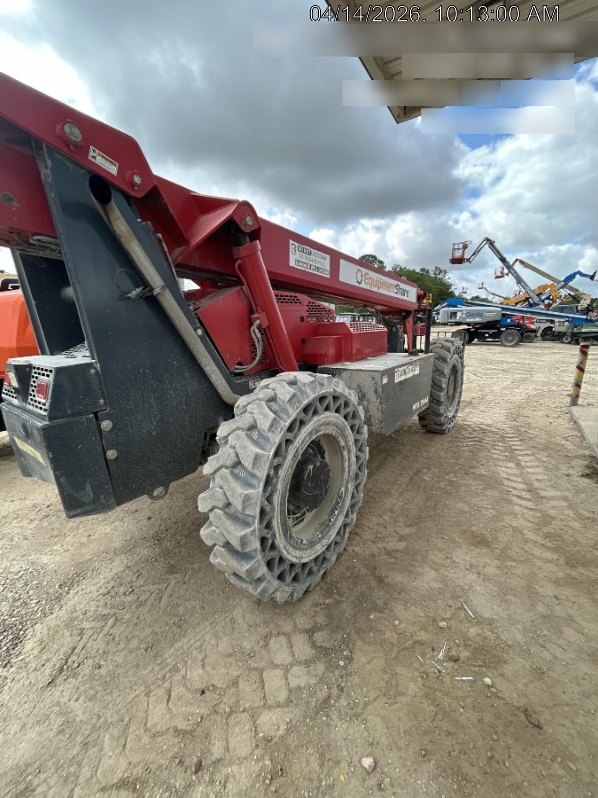 2018 Manitou MTA8044 MTA 8044 - 74 HP T4, Canopy, Worklights/Strobe, Beacon, 66" Carriage, 48" Forks, Solid Tires, Lift Hook, Aux Hydraulics