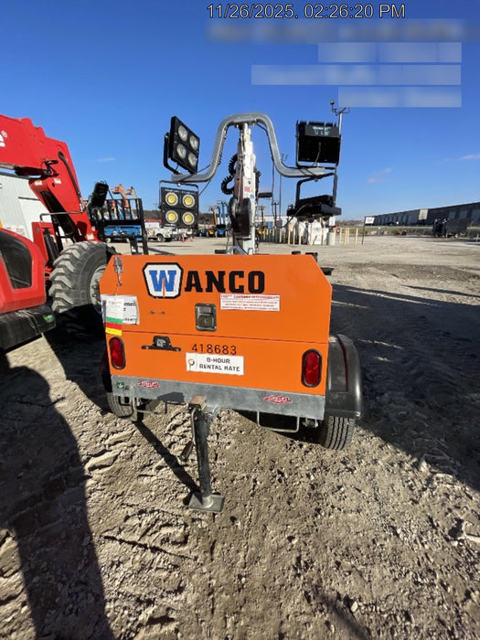 2024 Wanco WLTT-4MM4K Diesel, Deep Sea Controller, Shore Power Plug, Auto Start, (4) 350W LED Floodlights, 4kW Generator, 60 Gal Fuel Tank, 2" Ball, T3