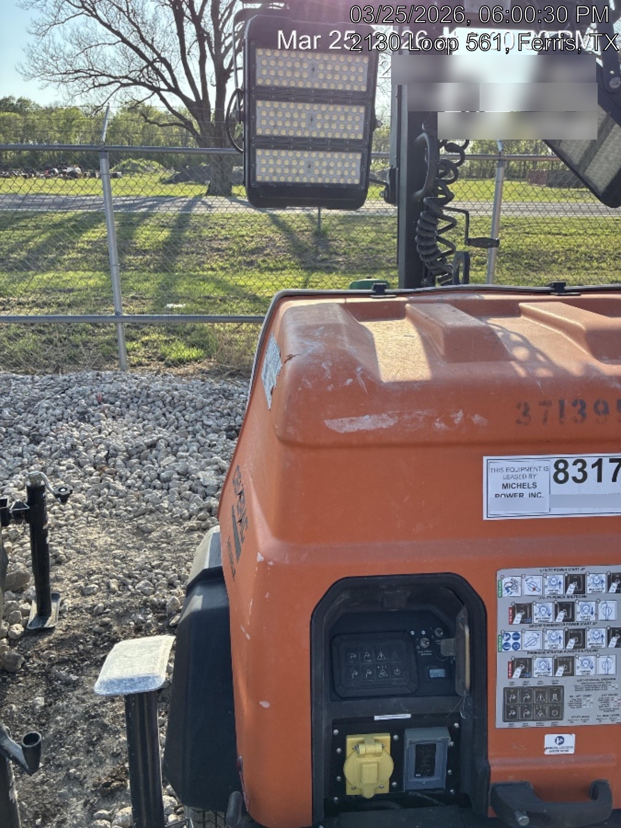 2023 Generac MLT2 Diesel, Flex Switch 120V Input, Powerzone Controller, 
(4) 320W LED Lights, 4kW Generator, 39.9 Gal Fuel Tank, 2" Ball, T3