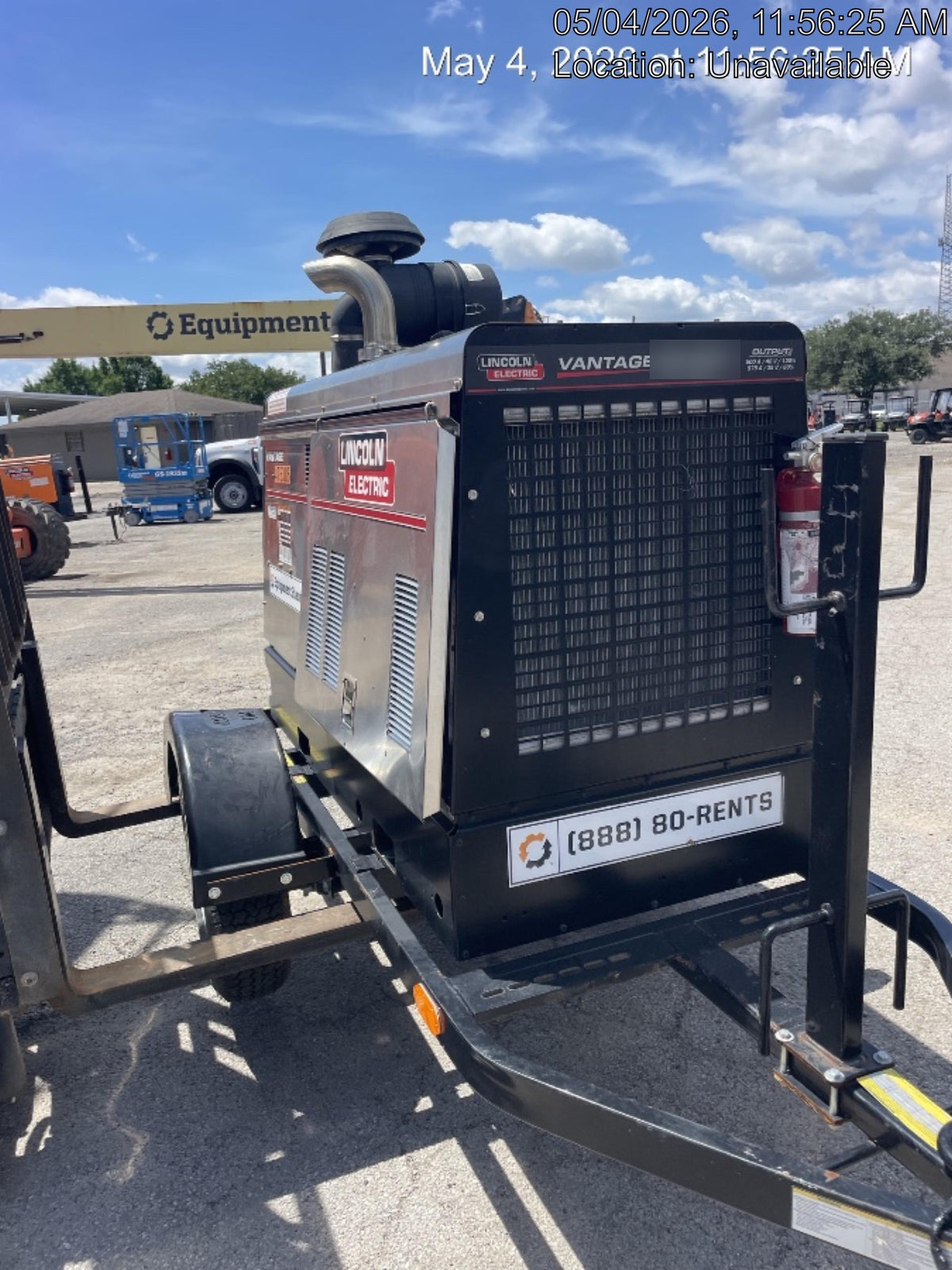 2024 Lincoln Electric Vantage 549X Vantage 549X Ready Pak 3 w/ Telematics & Decals, Stainless (Includes Trailer, Cable Rack, Fender Light Kit), part #K3534-2-RP3MES