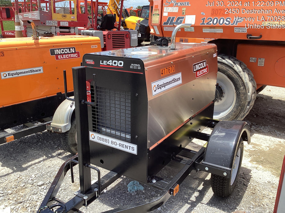 2024 Lincoln Electric LE400 Kubota V1505, Trlr, Cable Rack, Light Kit, ES Decals, T3