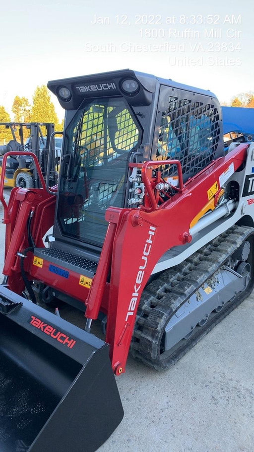 2022 Takeuchi TL6CR 65hp Kubota Diesel, Cab/Heat/Air, Rubber Tracks, Hydraulic QC