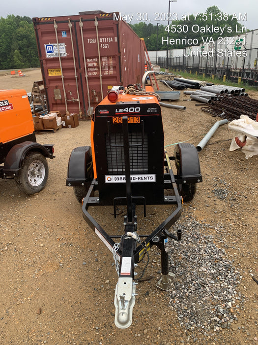 2022 Lincoln Electric LE400 Kubota V1505, Trlr, Cable Rack, Light Kit, ES Decals, T3