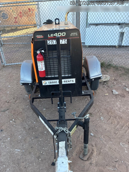 2023 Lincoln Electric LE400 Kubota V1505, Trlr, Cable Rack, Light Kit, ES Decals, T3