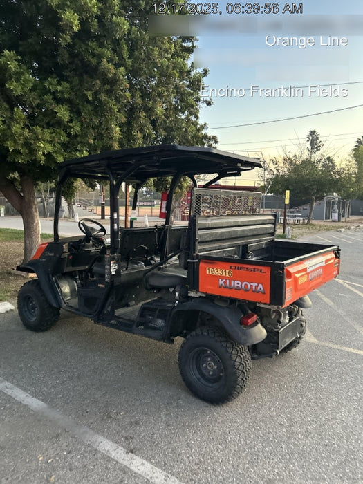 2020 Kubota RTV-X1140W-H 4WD utility cart -LED strobe -Windshield tempered glass -Plastic canopy -Wire harness kit -Backup alarm