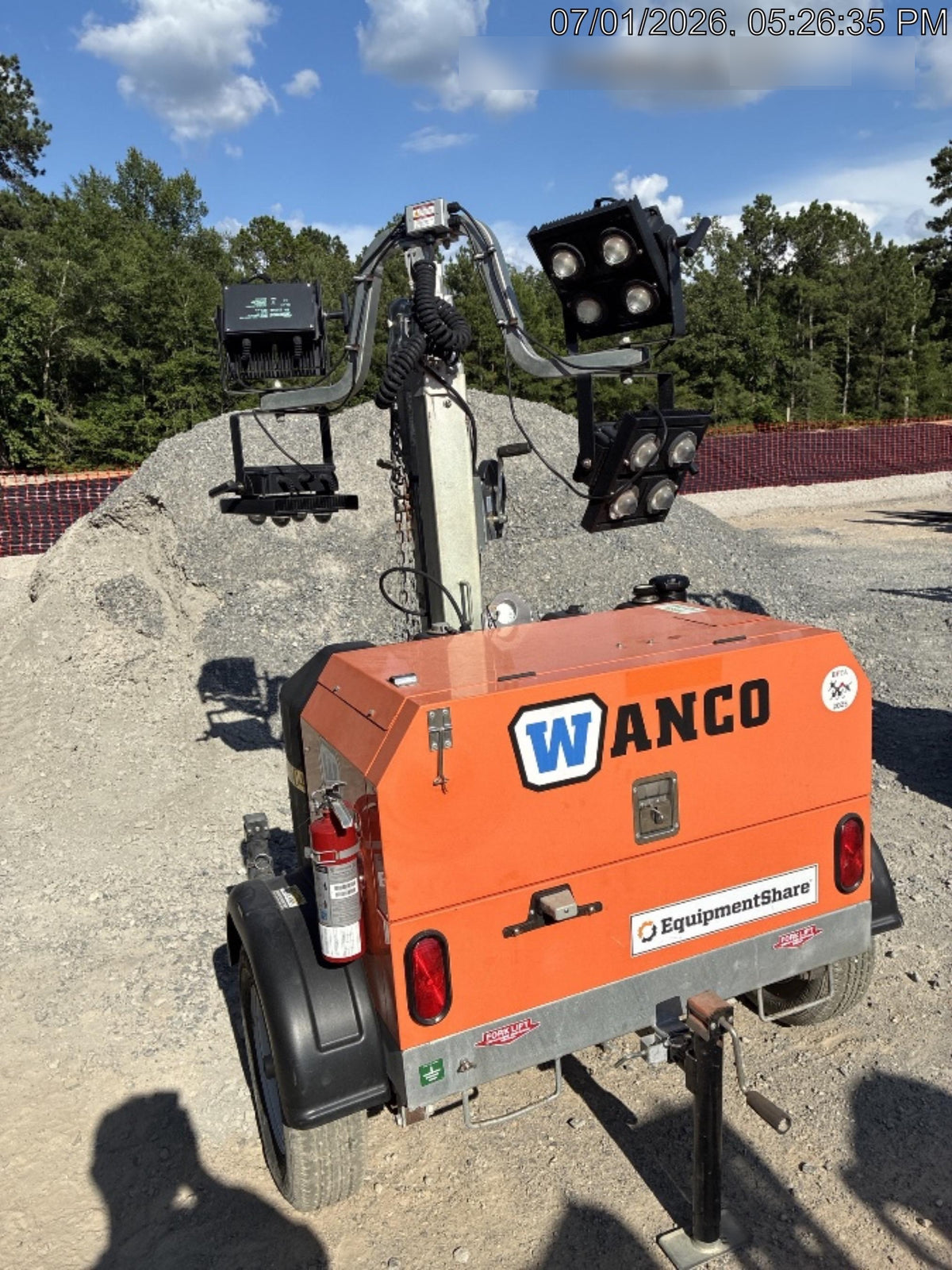 2024 Wanco WLTT-4MM4K Diesel, Deep Sea Controller, Shore Power Plug, Auto Start, (4) 350W LED Floodlights, 4kW Generator, 60 Gal Fuel Tank, 2" Ball, T3