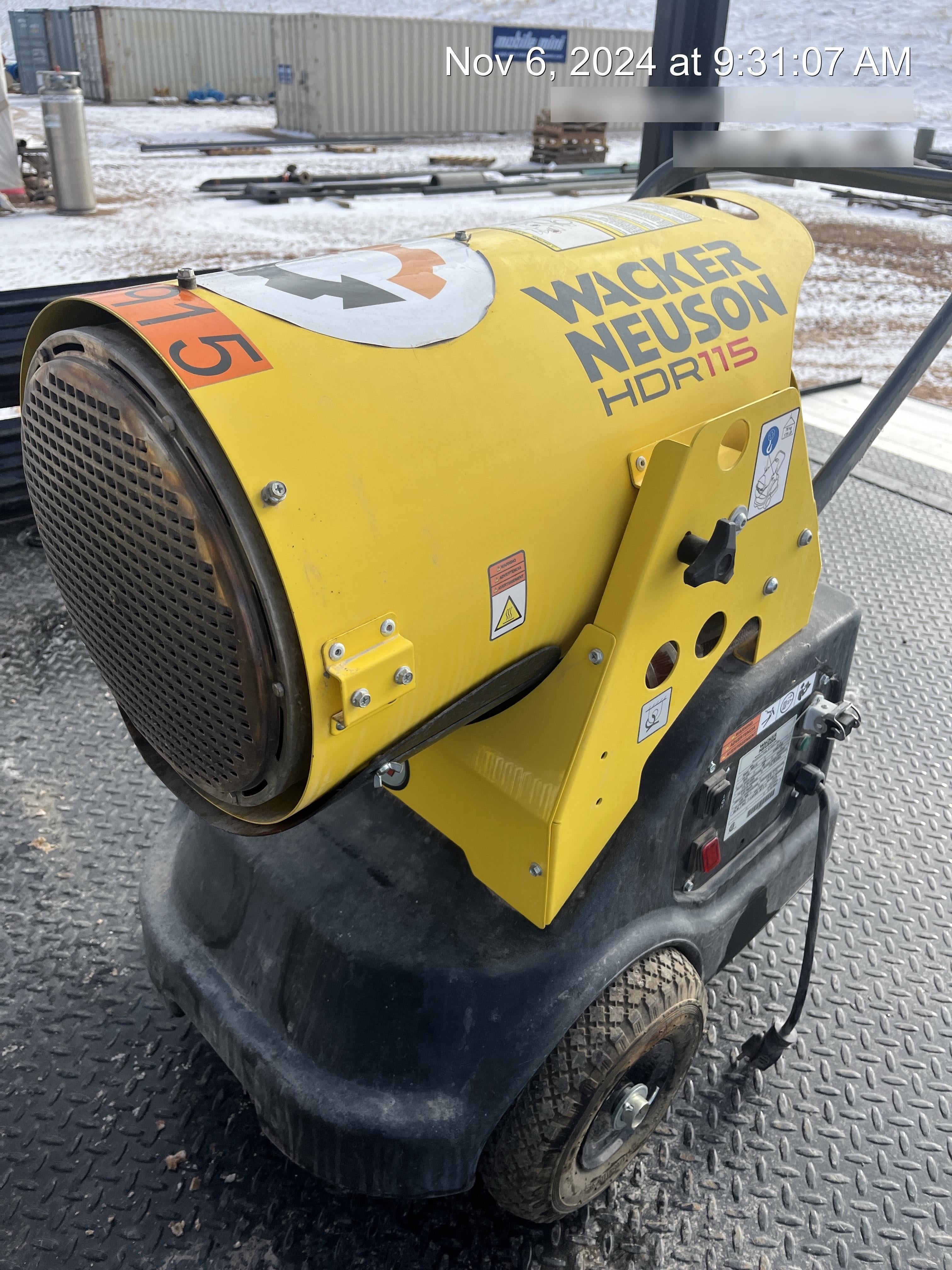 2019 WACKER NEUSON HDR115