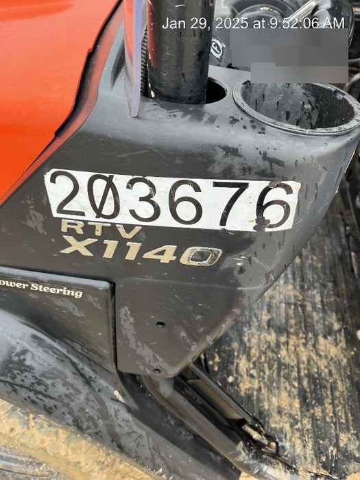 2022 Kubota RTV-X1140W-H Plastic Canopy, Windshield Acrylic Clear, LED Strobe Light, Wire Harness Kit, Back up Alarm